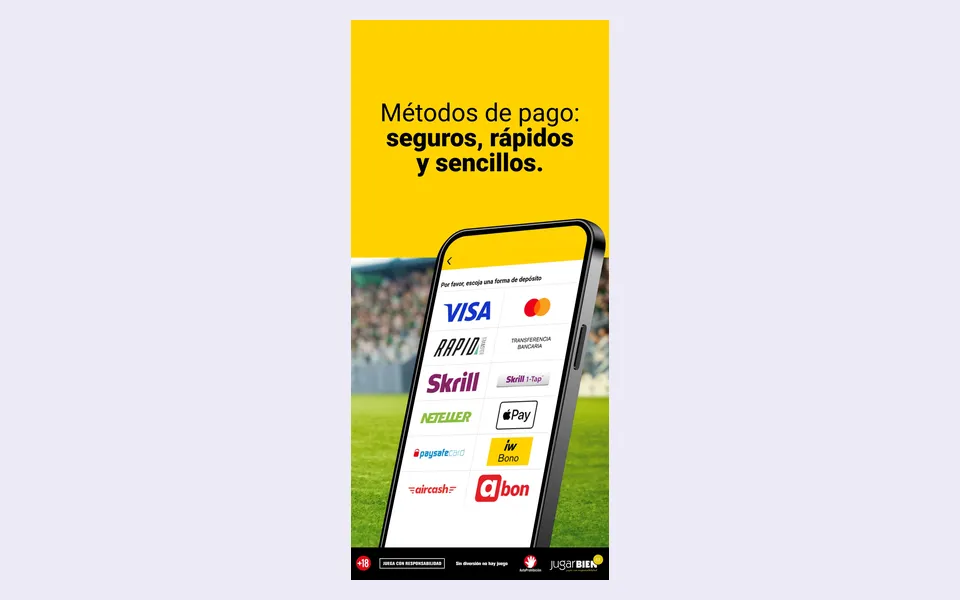 App de Interwetten en la App Store de España: métodos de pago