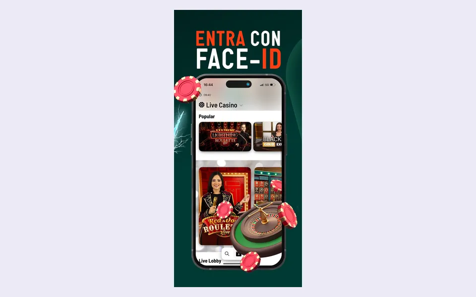 App de Paf en la App Store de España: acceso con Face ID