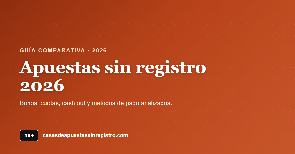 Apuestas sin registro