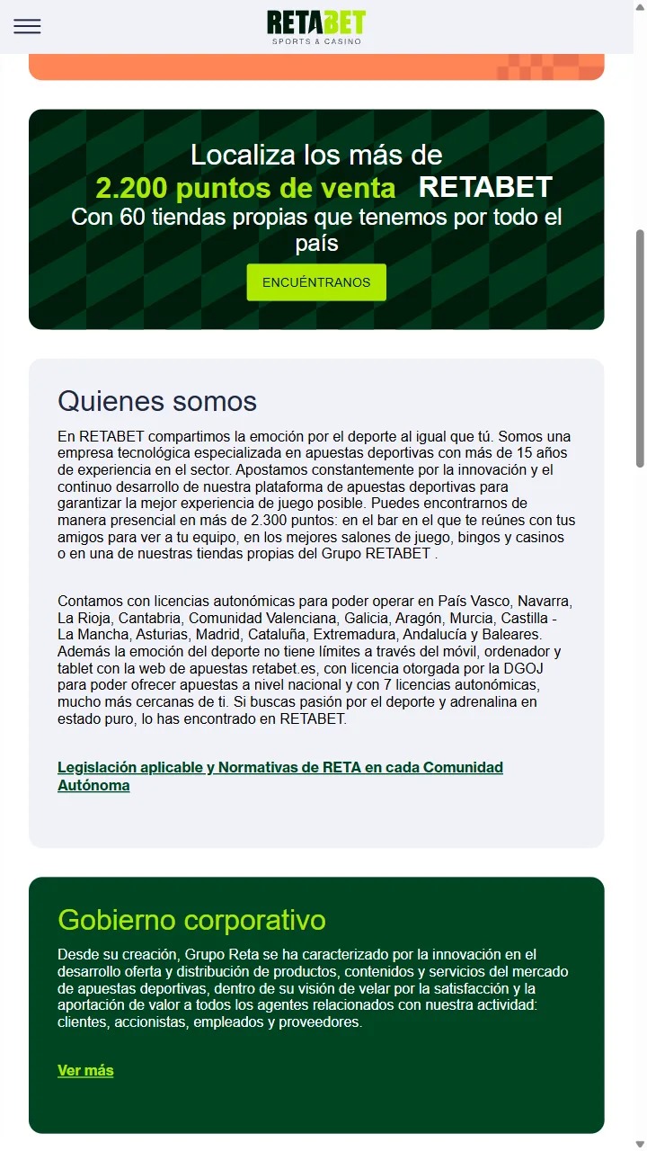 Captura 2 de Retabet